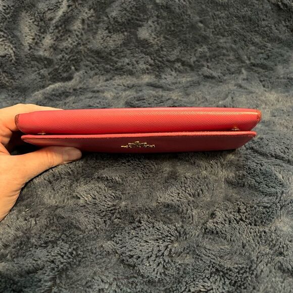 PRADA Large Saffiano Leather pink Wallet - Picture 14 of 15